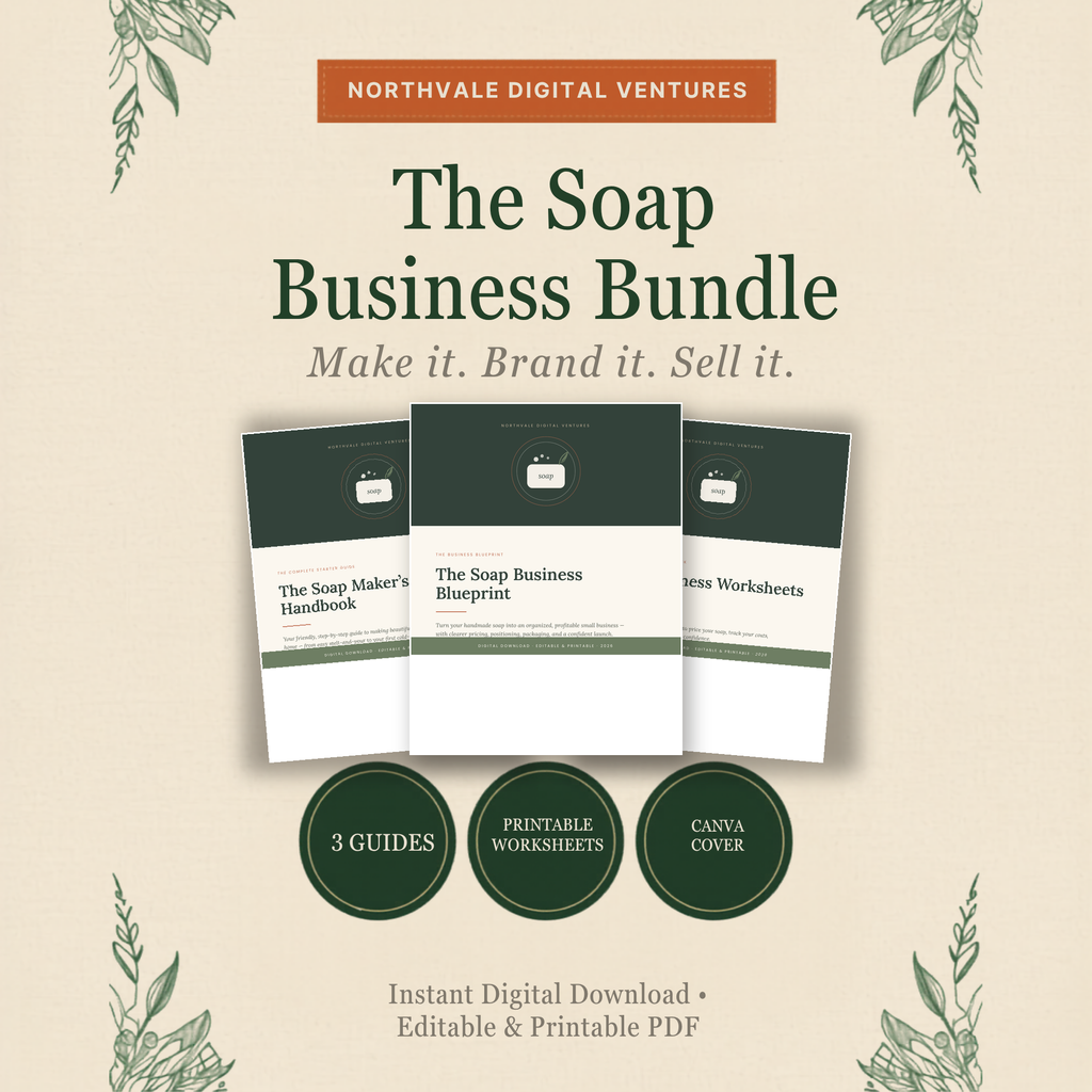 Soap Making Business Bundle | How to Make & Sell Handmade Soap