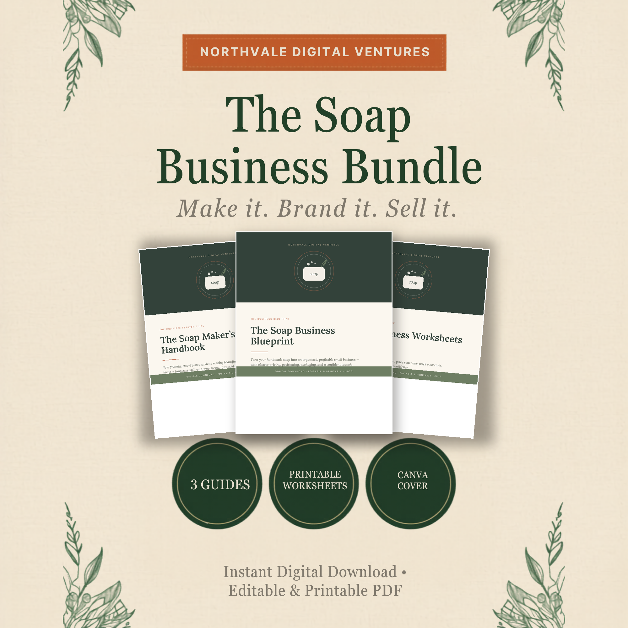 Soap Making Business Bundle | How to Make & Sell Handmade Soap