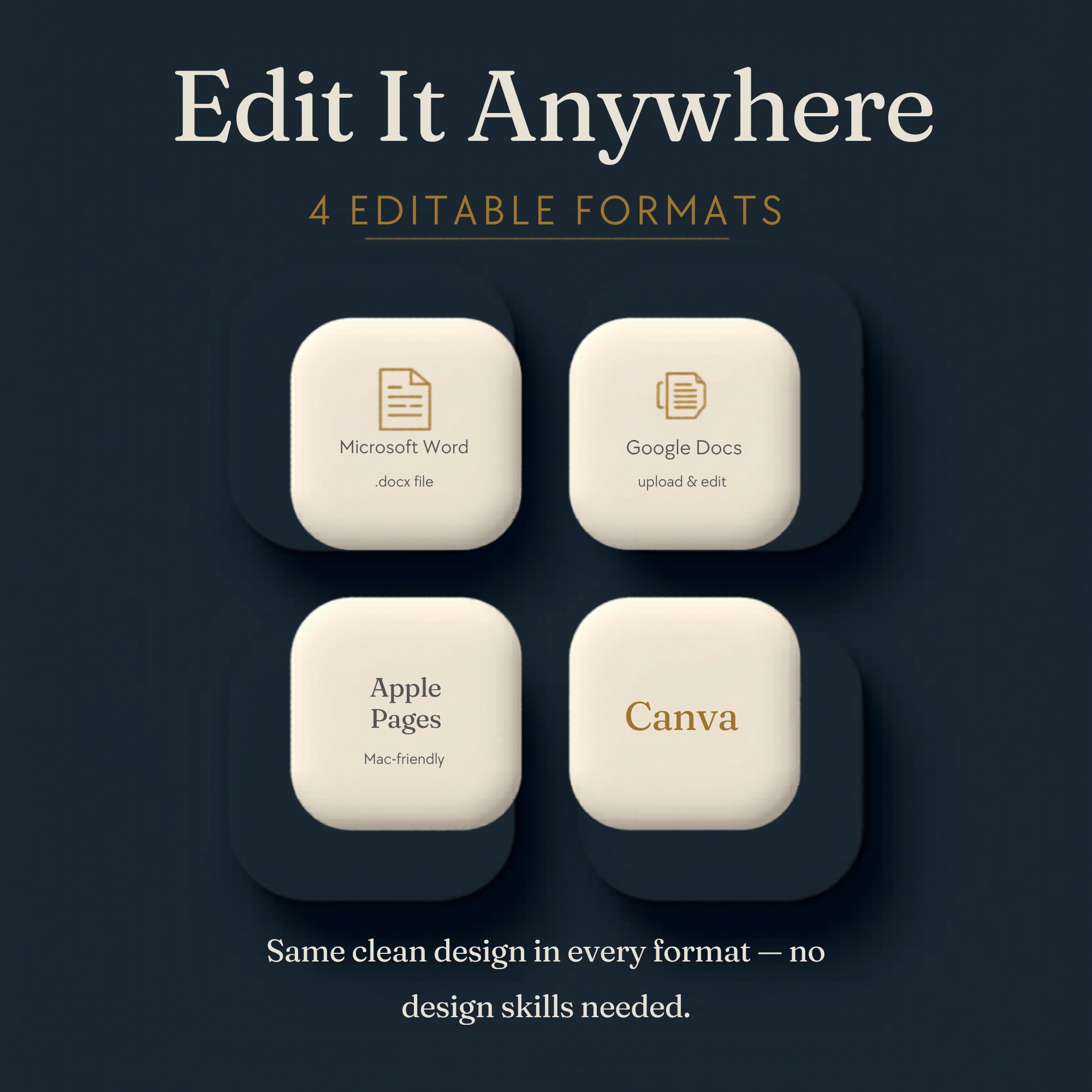 Resume Template Bundle | ATS-Friendly CV | Word, Google Docs, Pages & Canva | Cover Letter + References